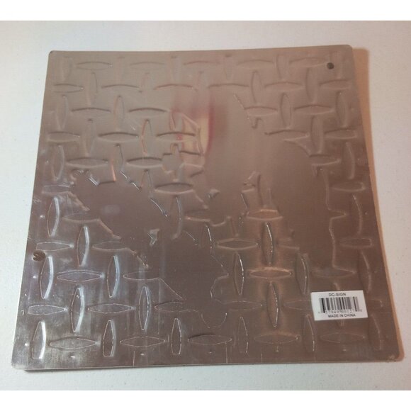 Duck Commander Diamond Aluminum Wall Sign Duck Dynasty Silver Black Duck Hunter - Picture 2 of 2